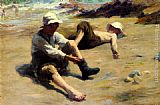 Harold Harvey Famous Paintings - After The Swim